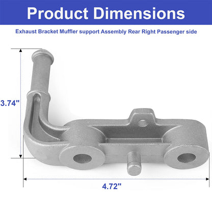Rear Right Exhaust Bracket & Muffler Support Assembly for 2019-2025 Ram 1500
