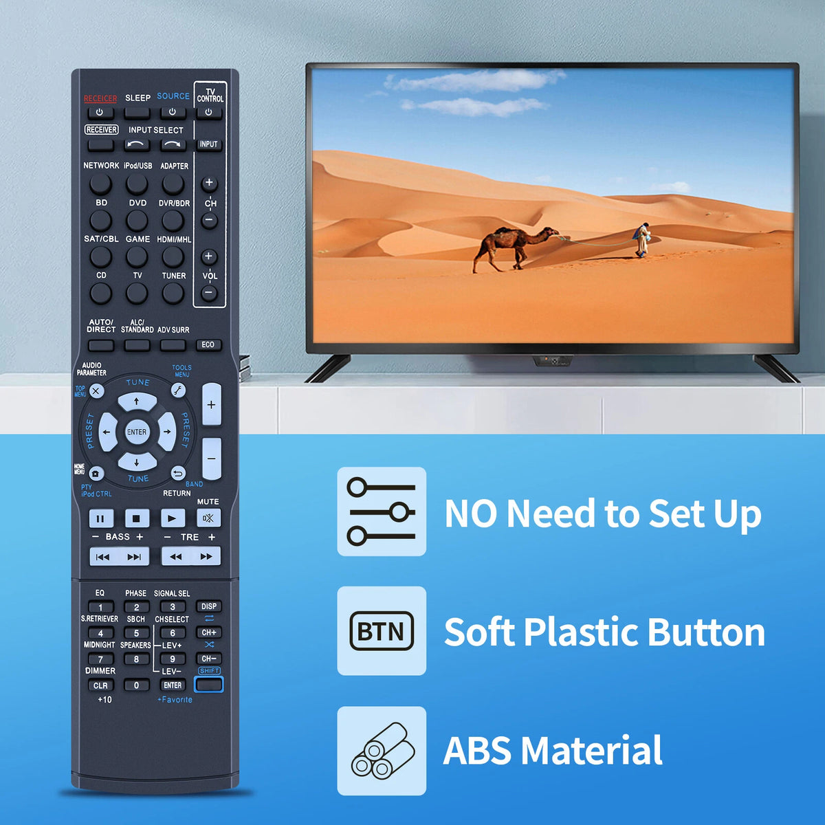 AXD7691 Remote Control For Pioneer AV Receiver VSX-1023 VSX-1023-K VSX-823