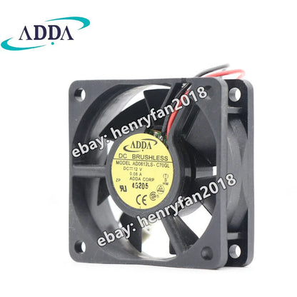 ADDA AD0612LS-C70GL Axial Fan DC 12V 0.08A 60*60*20mm For Chassis Cooling Fan