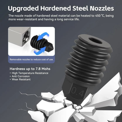 Upgrade Kobra 3/Kobra 3 V2 Combo Ceramic Hotend,0.4mm Hardened Steel...