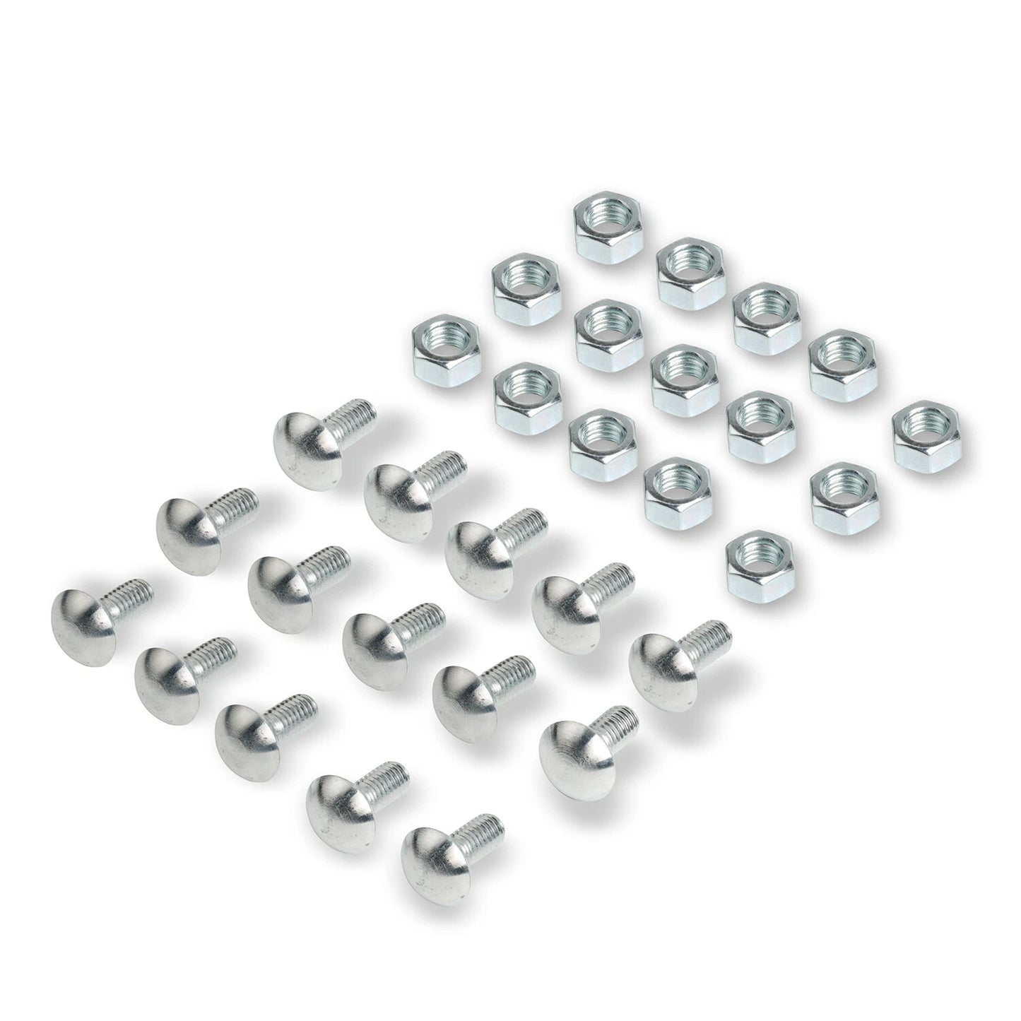 28pc Bumper Bolts Kit Metal Cap Front+Rear For Chevelle Nova Lemans Cutlass