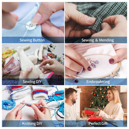 Sewing Kit for Adults,Marcoon Needle and Thread with L, colorful