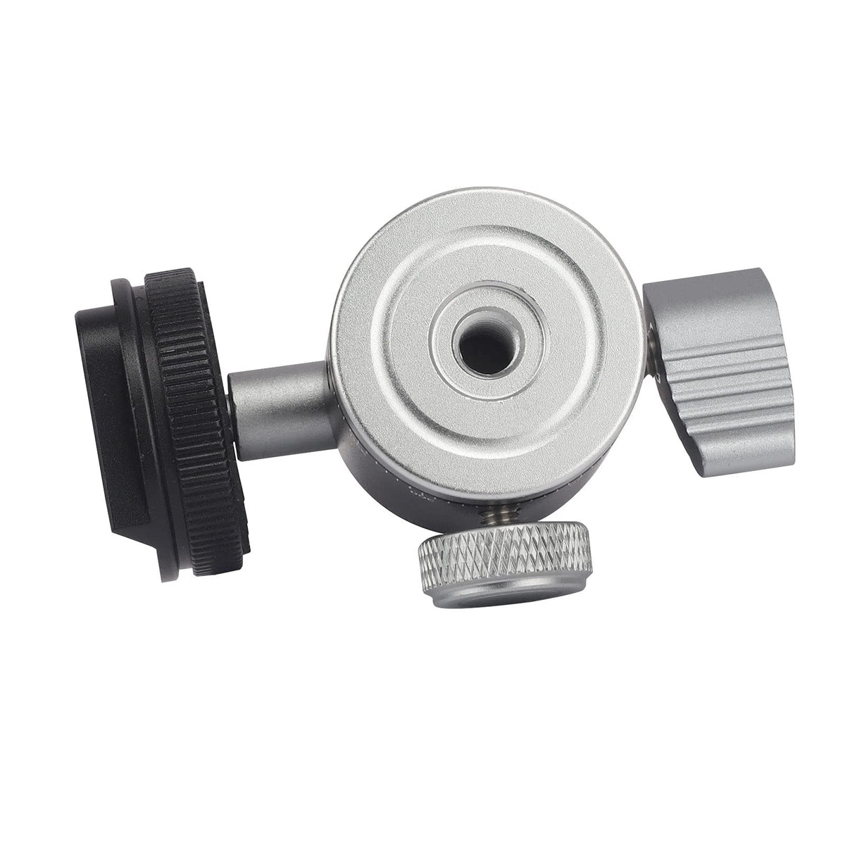 Camera Tripod Mini Ball Head Adapter 360 Degree Rotatable Pan 90°Tilt Black