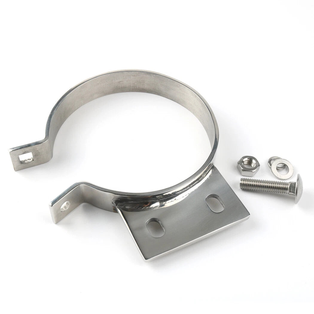 Peterbilt Exhaust Stack 5" Mount Bracket Clamp Chrome 379 359 1987-1993 10294