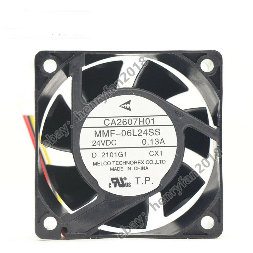 MELCO MMF-06L24SS-CX1 CA2607H01 24VDC 0.13A 60*60*25mm Inverter cooling fan