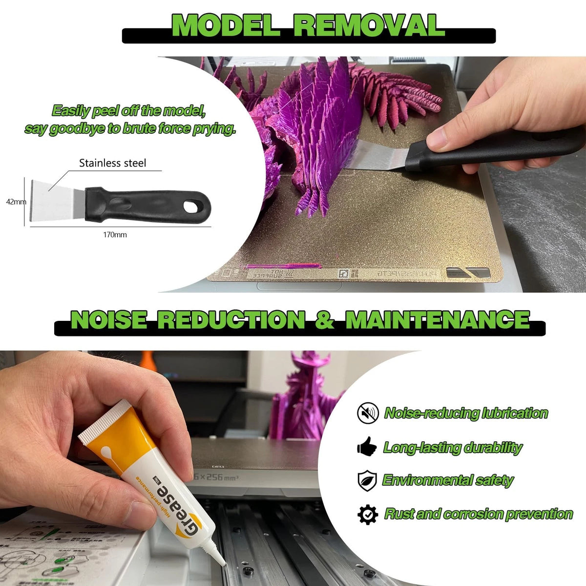 3D Printing Tool Kit with Storage Wooden Boxes, Printer Accessories -...
