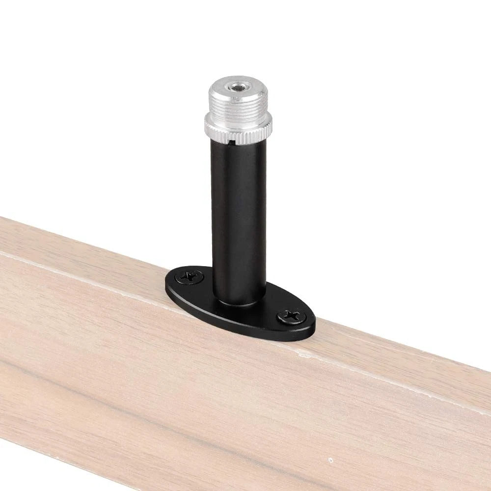 CAMVATE Wall Mount Bracket With 5/8"-27 Male Screw 5 x 6.5 x 2.2 cm, black