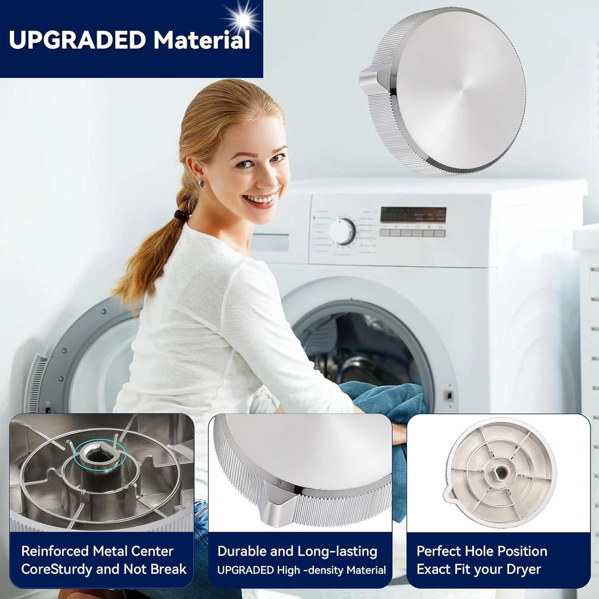 W11675852 Dryer Knob Replacement for Maytag, Large Control Knob...