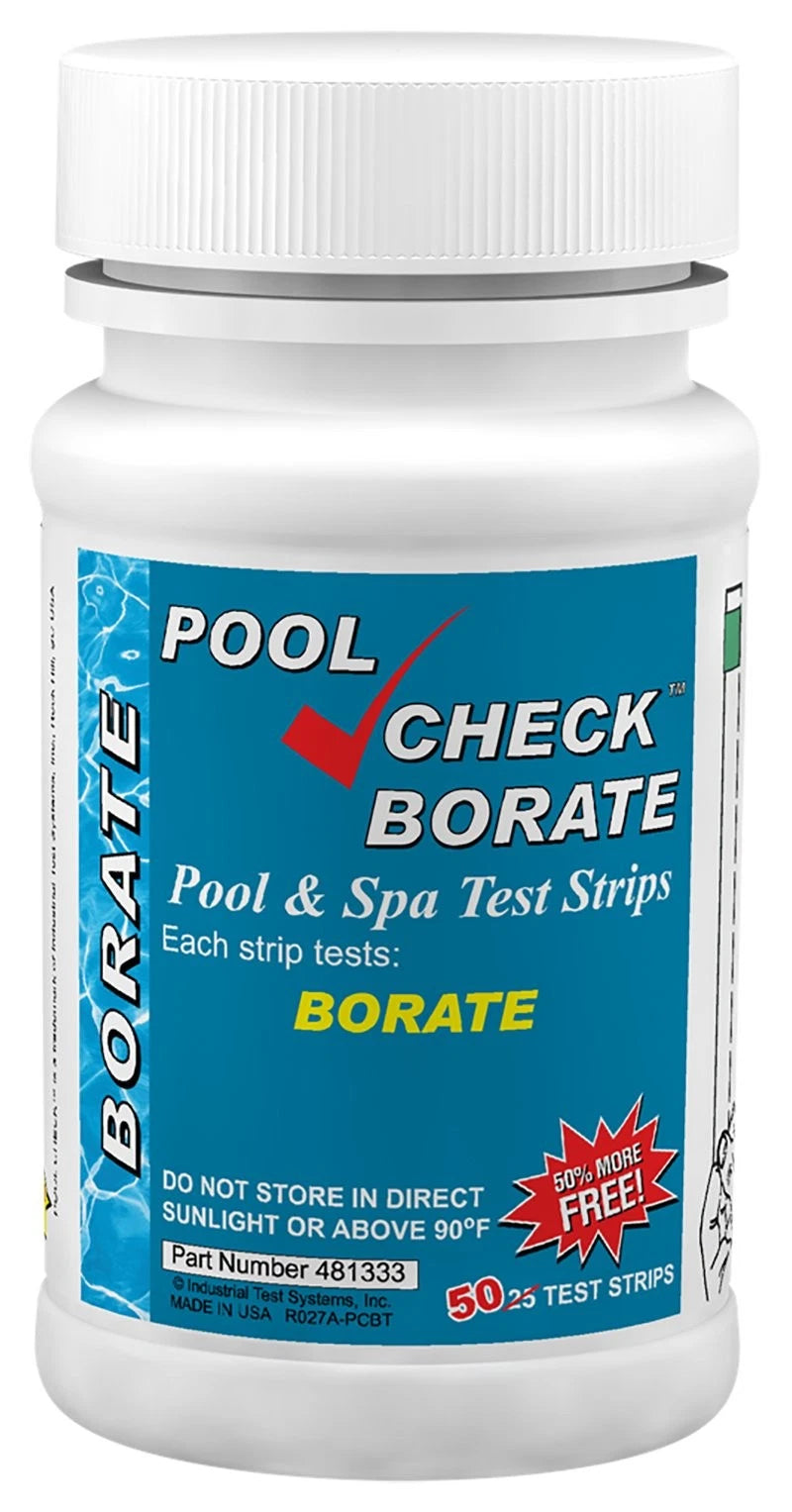 Pool Check Borate Test Strips for Pools & Spas – 50 Count | Made in USA |...