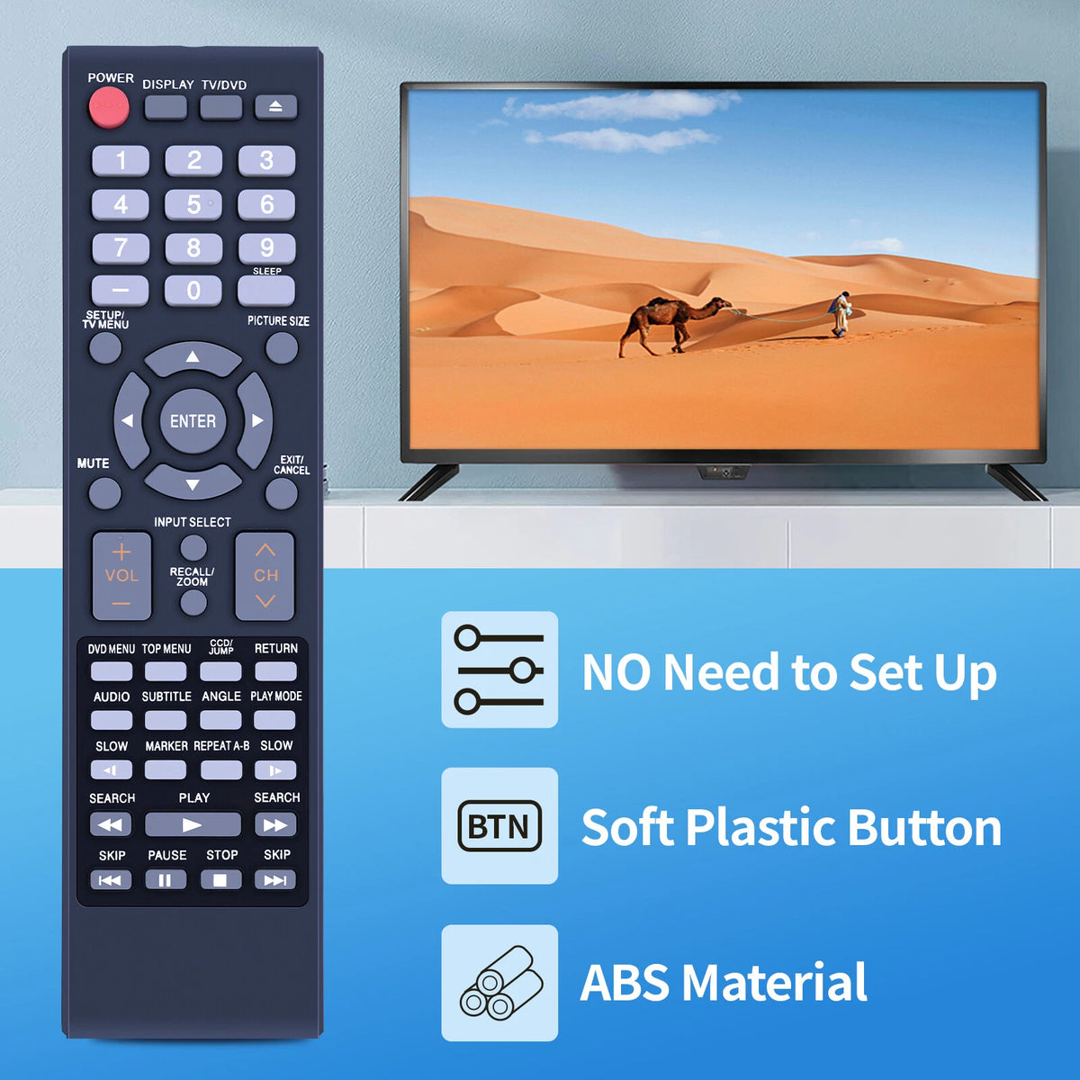 076R0SA011 Replacement Remote Control For Hitachi L26D204