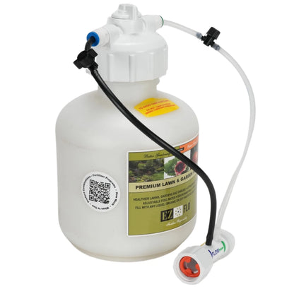 EZ-FLO 3/4 Gallon Hose‑Bib & Drip Fertilizer Injector | Low‑Pressure White