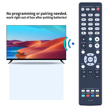 RC-1252 Remote Control For Denon AV Receiver AVR-X4800H AVRX4800H