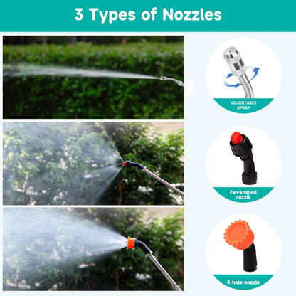 Sprayer Wand with 3 Different Types of Nozzles, 16 x 4 x 1 inches, Orange