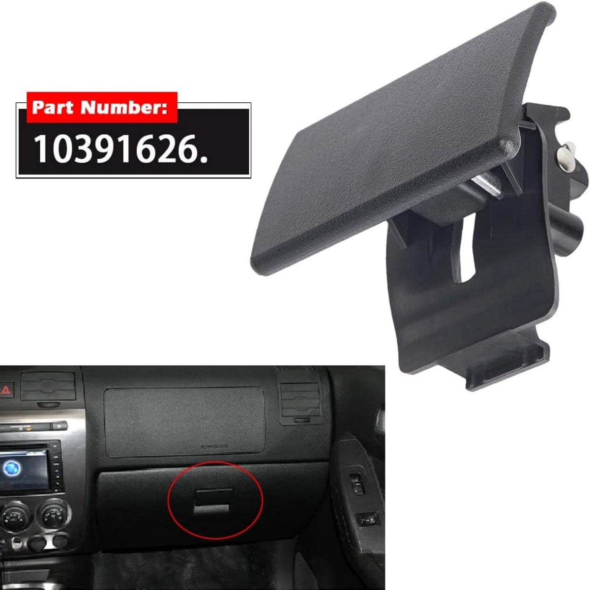 Glove Box Latch Handle 10391626 For Hummer H3 H3T 2006-2010 GMC Canyon