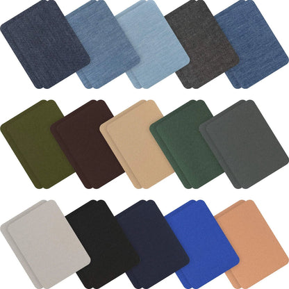 Tatuo 30 Pieces Iron on Patches for Clothing 4.9 x 3.7 Inches, Classic Colors