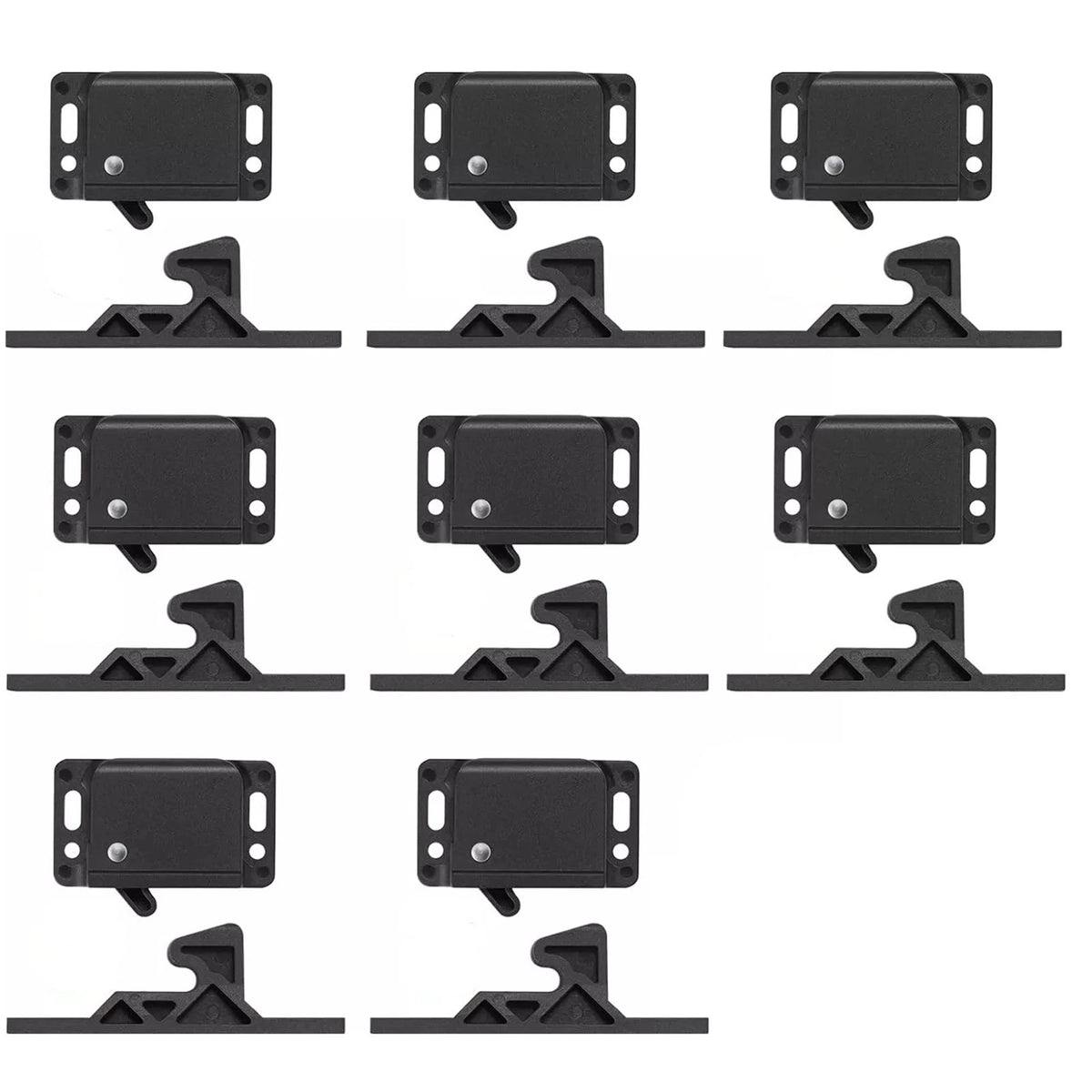 8 Pack Durable Cabinet Door Latch/RV Drawer Latches, 8 Pull Force Latch Holder