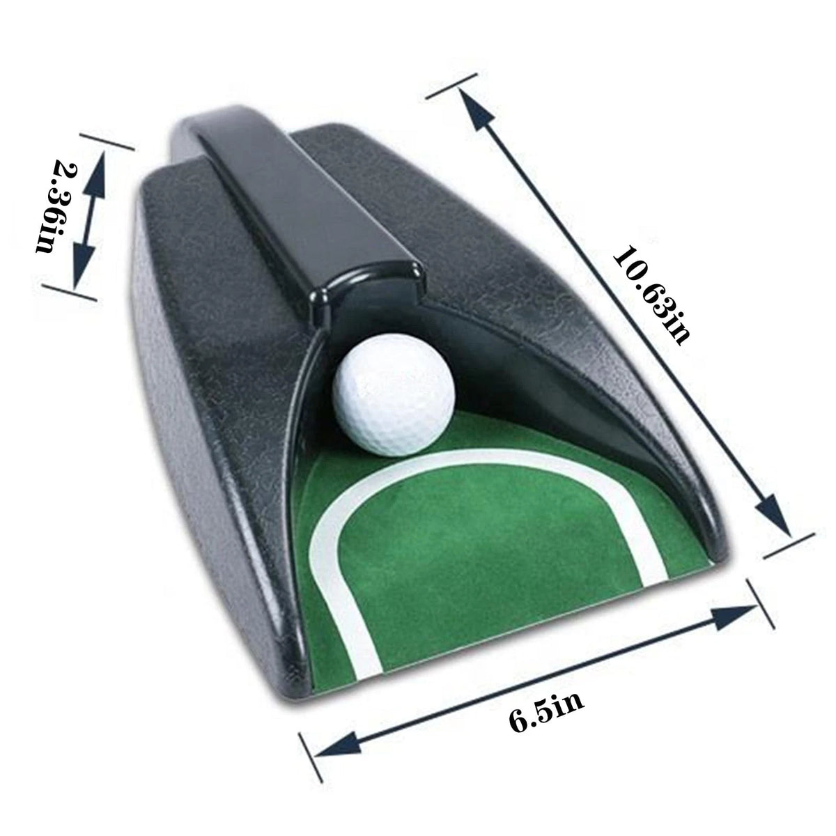 LH90H Automatic Golf Putting Cup with Ball Return – Portable black
