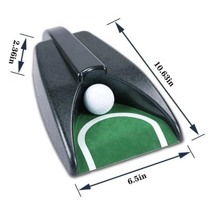 LH90H Automatic Golf Putting Cup with Ball Return – Portable black