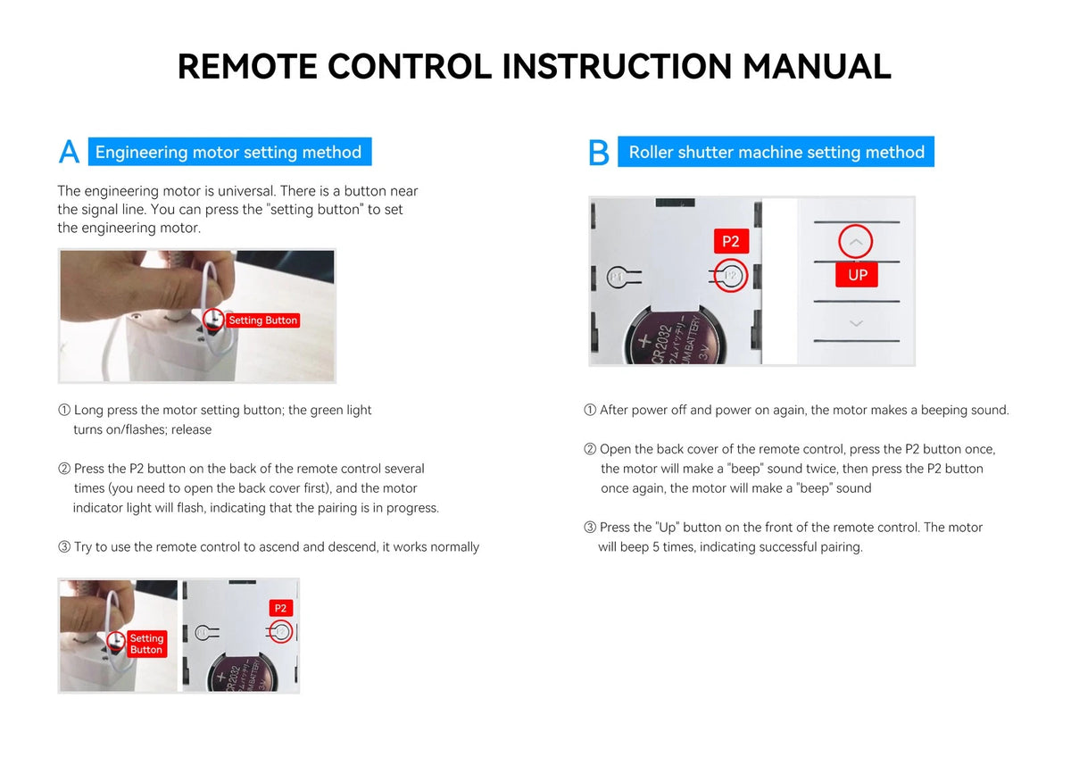 Remote Control For Dooya DC2700 Electric Curtain Motor Remote Controller