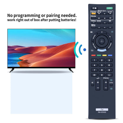 RM-ED022 Remote Control For Sony TV KDL-37EX402 KDL-32BX300 KDL-32NX500
