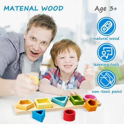 Symdiro Montessori Toys for 1 2 3 Year Old 8.7 x x 0.78 inches, Wooden