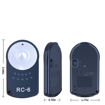 Remote Control For Canon RC-6 Wireless Shutter Release 5D Mark II 7D