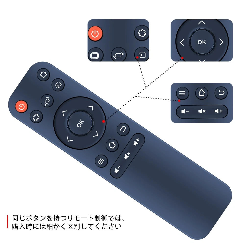 Replacement Remote Control For NICPOW Mini Portable Outdoor projector RD850