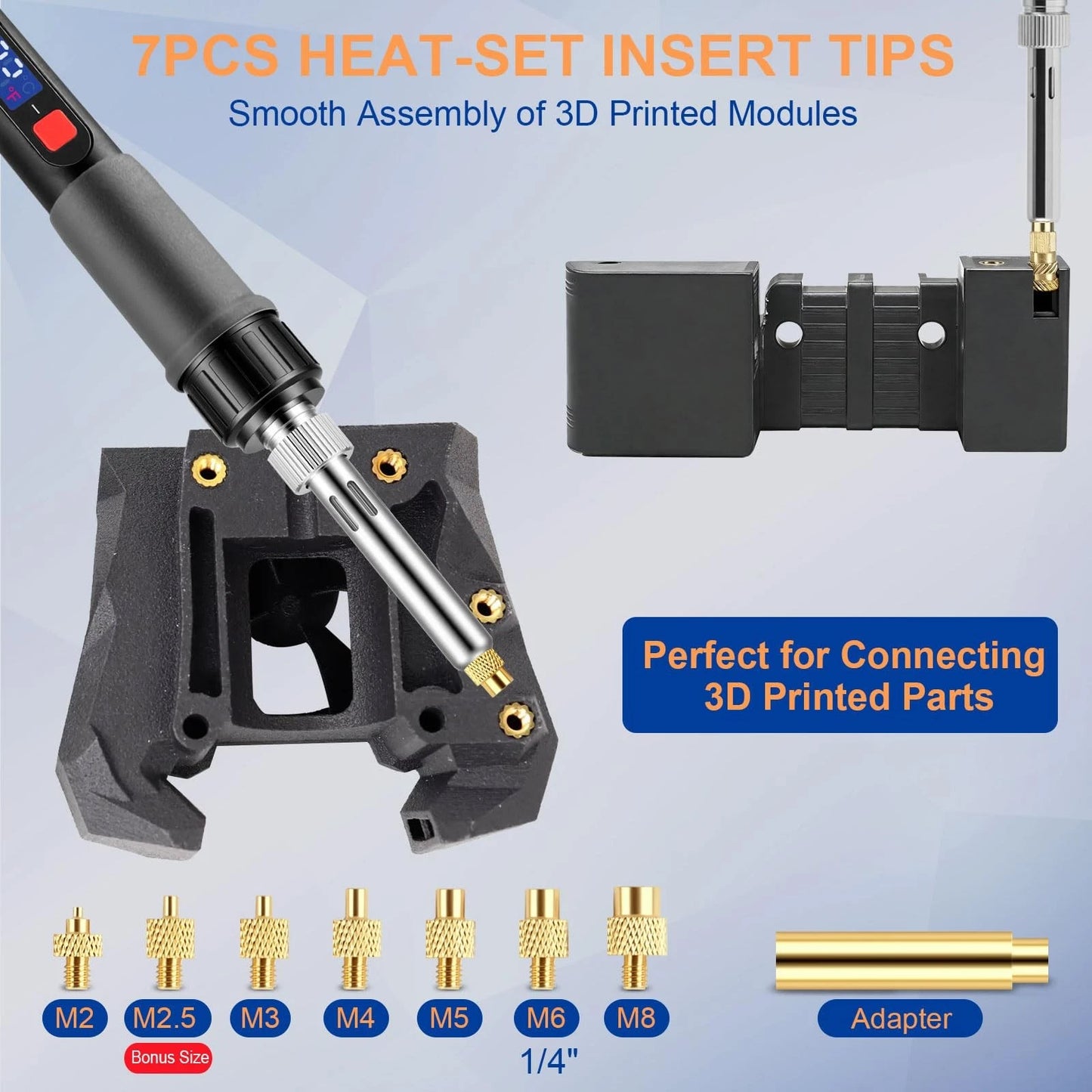 Paltren 21-in-1 3D Printer Smoothing Tool Kit, 80W Soldering black and silver