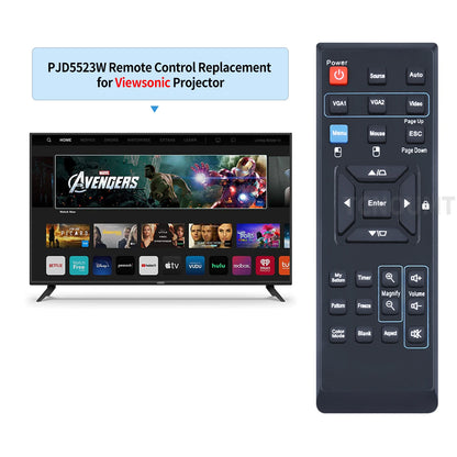 Remote Control For Viewsonic Projector PJD5233 PJD5523W PJD5123 PJD5223 PJD5221