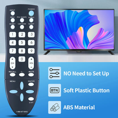 GXCC Replace Remote For Sanyo TV DP32640 DP32642 DP39842 DP39843 DP19648 DP19649