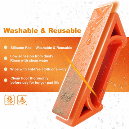 Floor Gap Fixer Tool for Laminate, Vinyl Plank & Hardwood 1pack, Orange