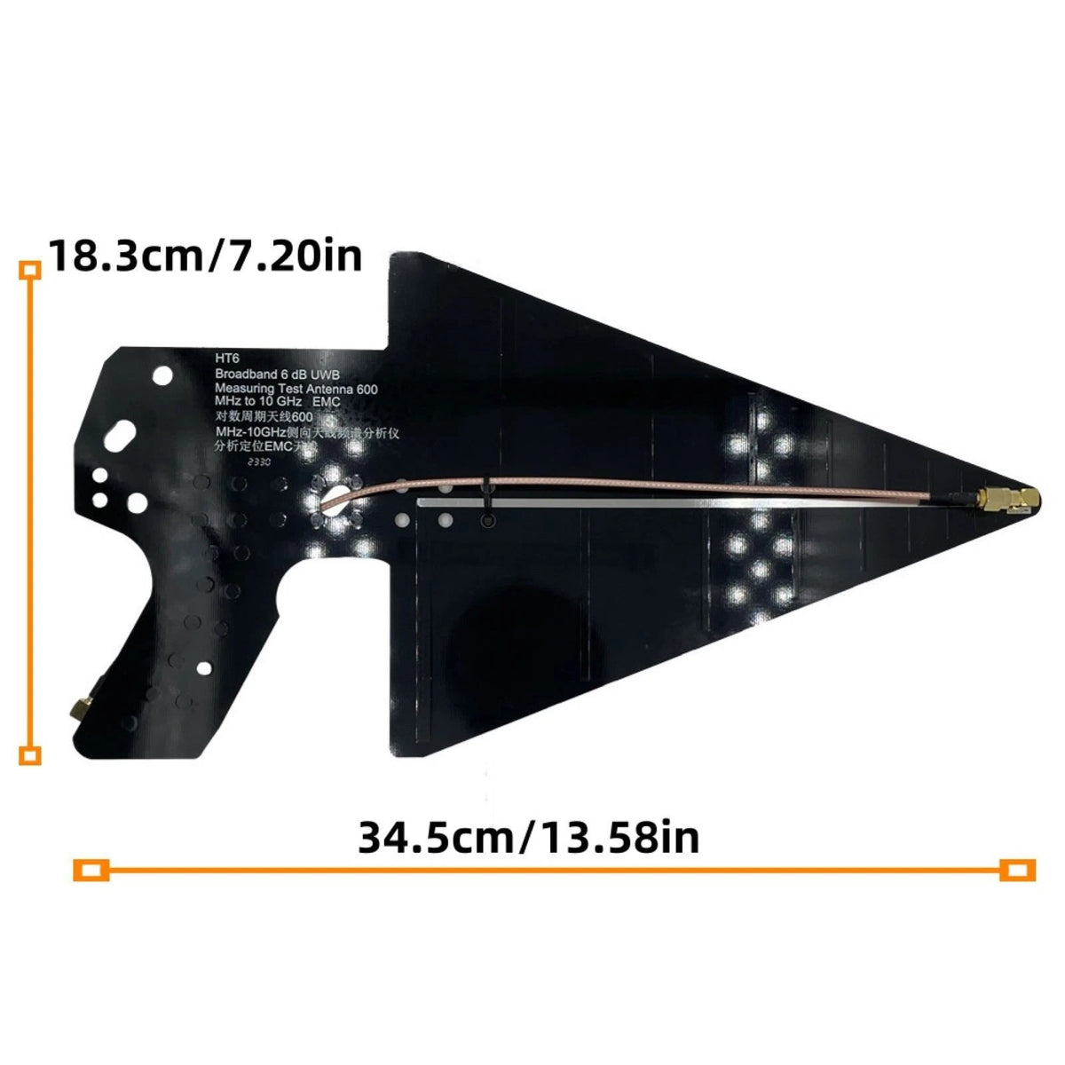 HT6 Broadband Log Periodic Antenna For EMC Test And Signal Analysis