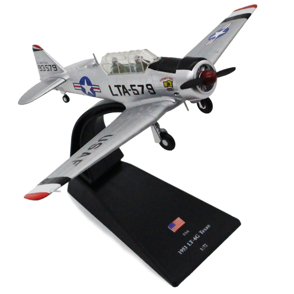 1/72 WWII USA 1953 T6 LT-6G Texan Fighter Aircraft Model Military Collection D