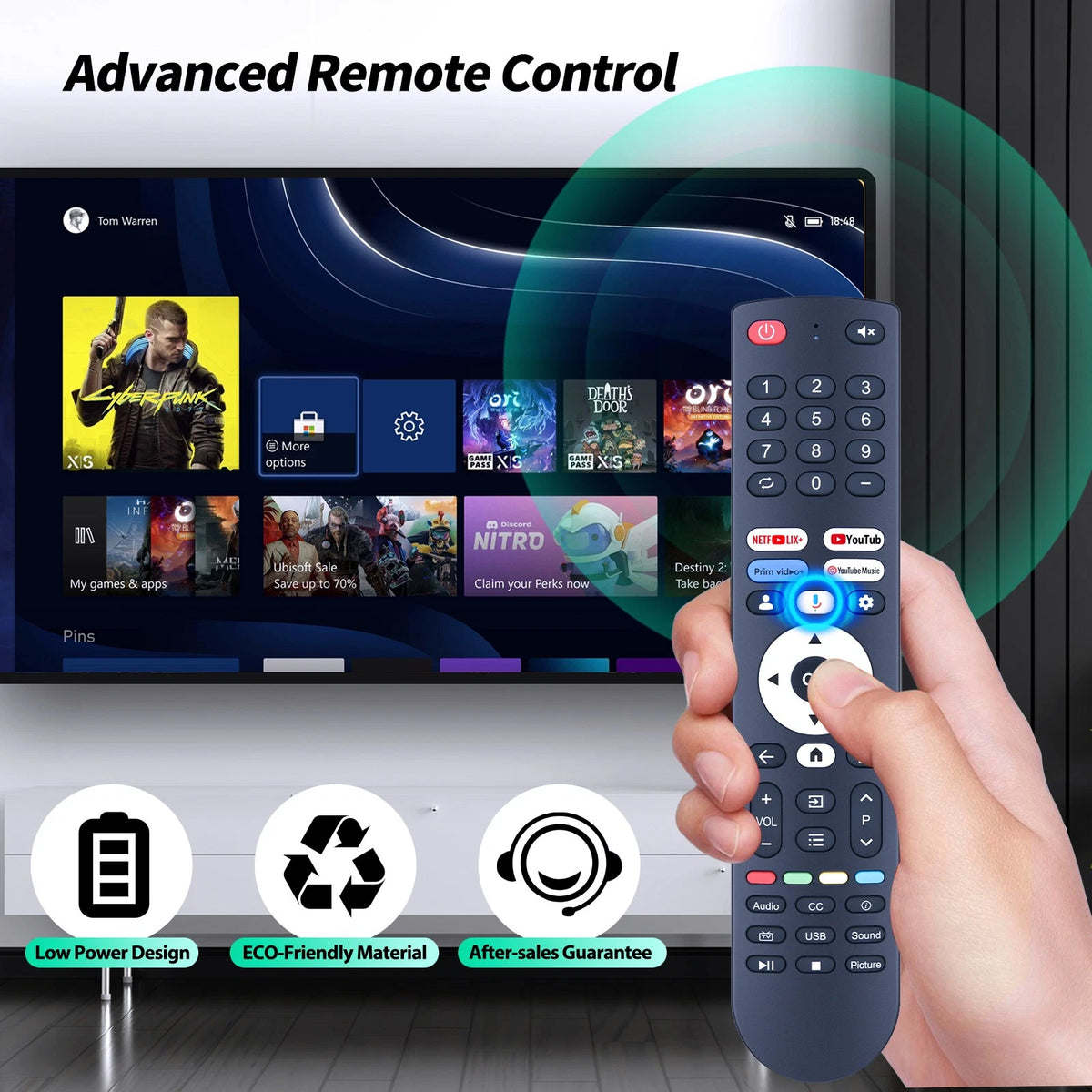 Remote Control For FPD 32/40/43-inch Palette Series Google TV with Voice