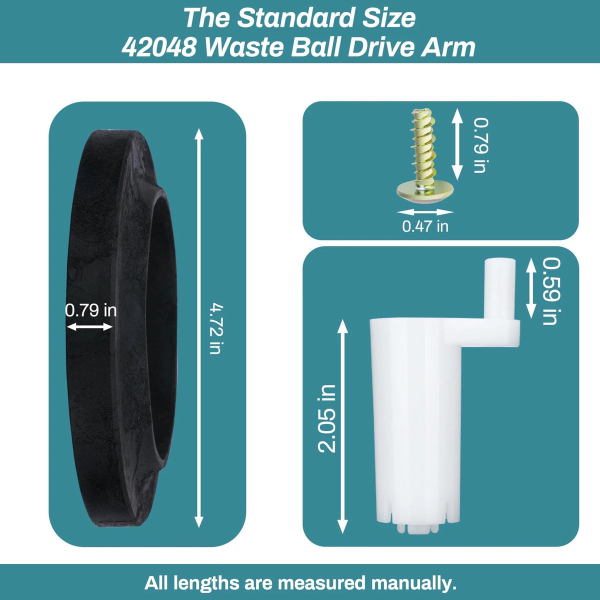42048 Waste Ball Drive, 7 inches (W) x 10 (L) x 1 inch (H)