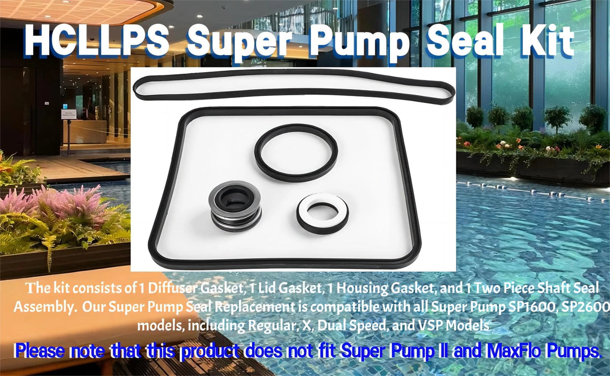 HCLLPS Super Pump Seal Replacement for Hayward Go Kit 3. All 3 Gaskets &...