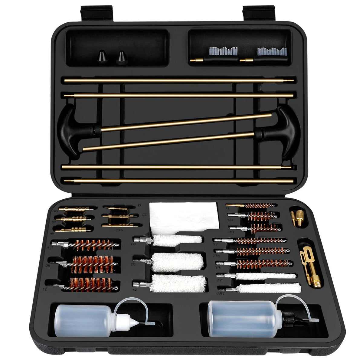 Laziiey Universal Gun Cleaning Kit, Rifle Set with Large, Black