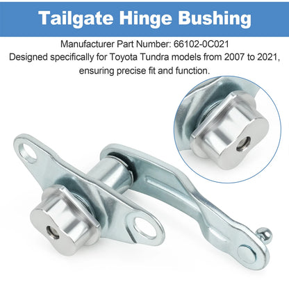 Sliver Tailgate Hinge Sub-Assembly LH Driver Side 66102-0C021 for Toyota Tundra
