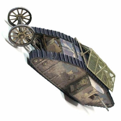 1:35 WWI British Mark.I Male Tank Souvenir Model DIY Unassembled Paper Kit