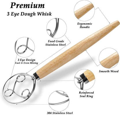 YAANI Sourdough Starter Kit, 9 Inch Round + 10 Oval + Tools