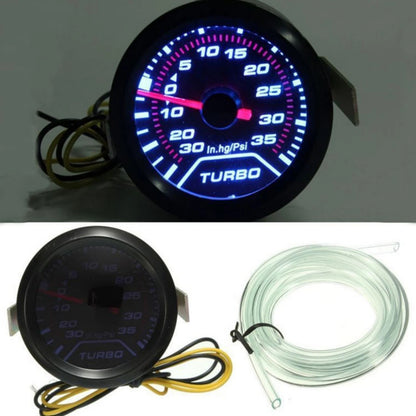 Universal 2" 52mm Turbo Boost Gauge 0-35 PSI Pressure Meter Black Bezel Red