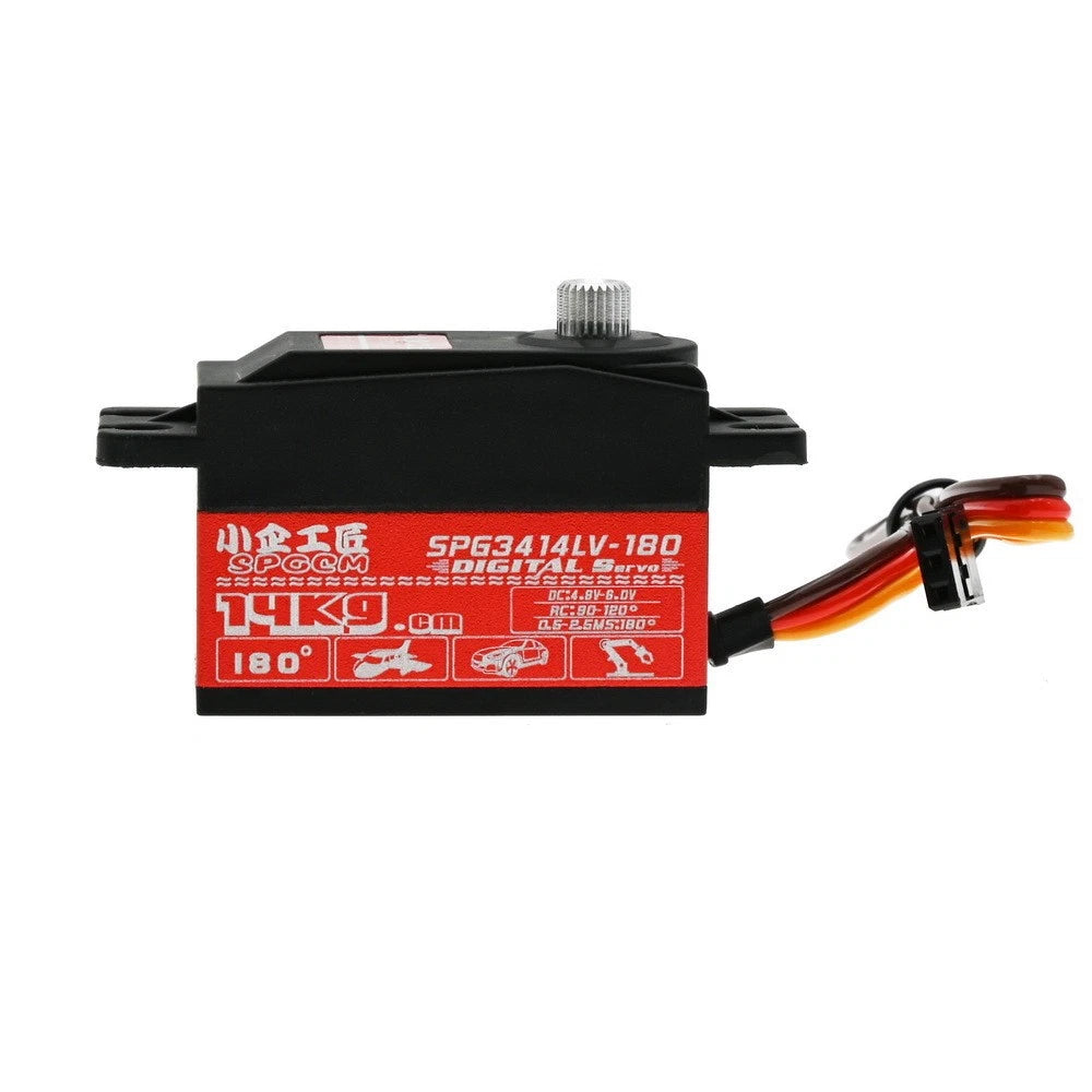 14KG Core Motor RC Car SPG3414LV-180 Gear Digital Servo For 1/10 RC On-Road Car