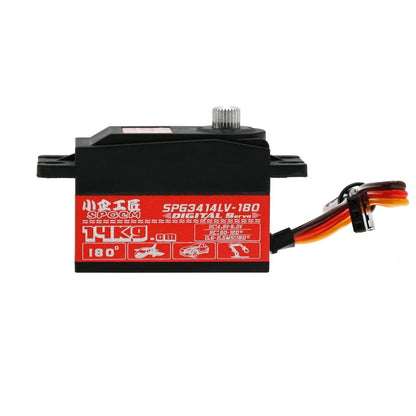 14KG Core Motor RC Car SPG3414LV-180 Gear Digital Servo For 1/10 RC On-Road Car
