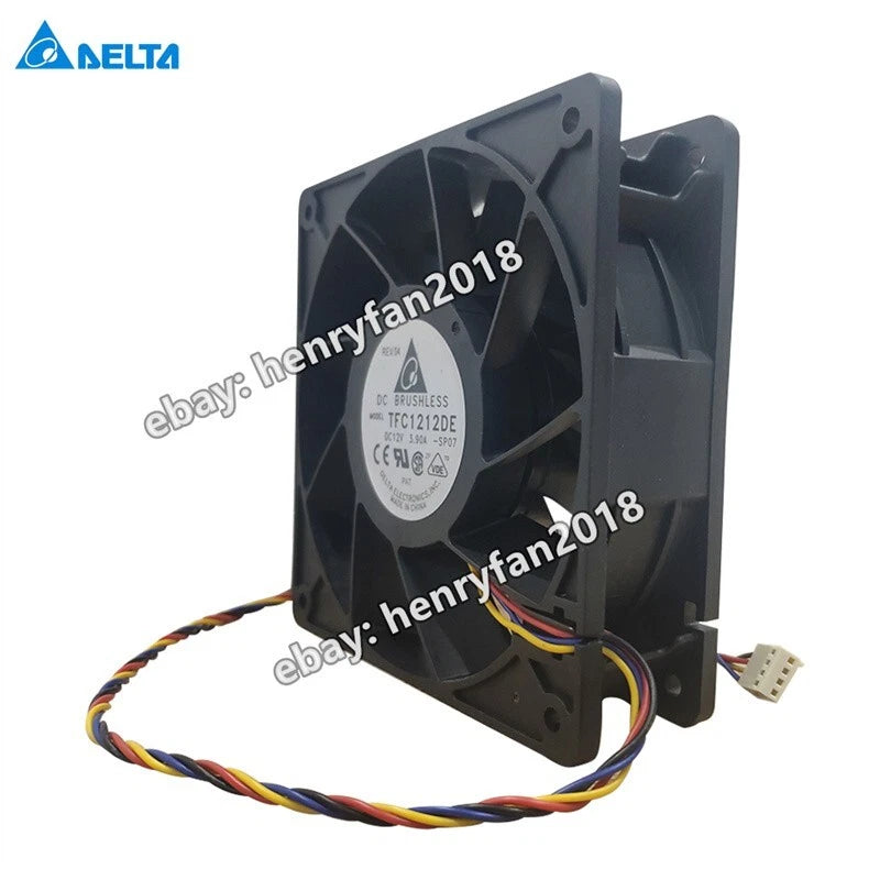 Delta TFC1212DE Axial Fan DC 12V 3.90A  120*120*38MM 4-Pin Inverter Cooling Fan