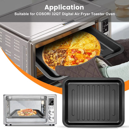 GWY Air Fryer Toaster Accessories Replacement for 14"L x 12"W x 1.2"H, Black
