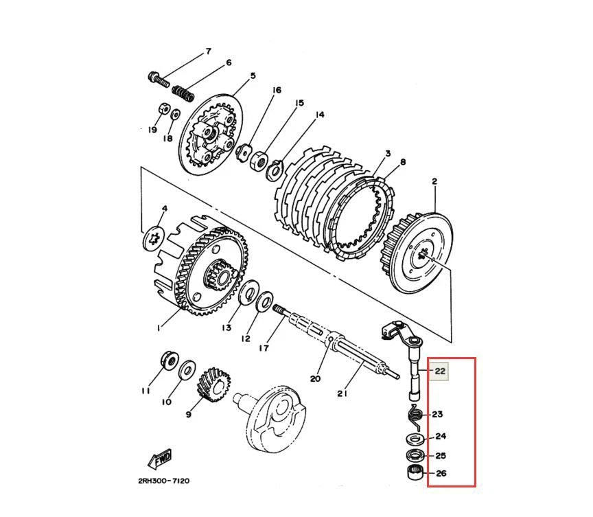 FOR YAMAHA CLUTCH ARM KIT BEARING SEAL 88-06 YFS200 1988-2006 BLASTER YFS 200