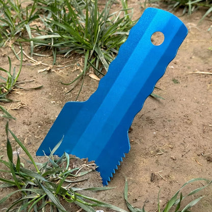 Ultralight Camping Trowel Backpacking Portable Aluminum Blue