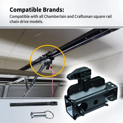 Vsttar 41C5141-1 & 41C5141-2 Garage Door Opener Trolley, Compatible Black