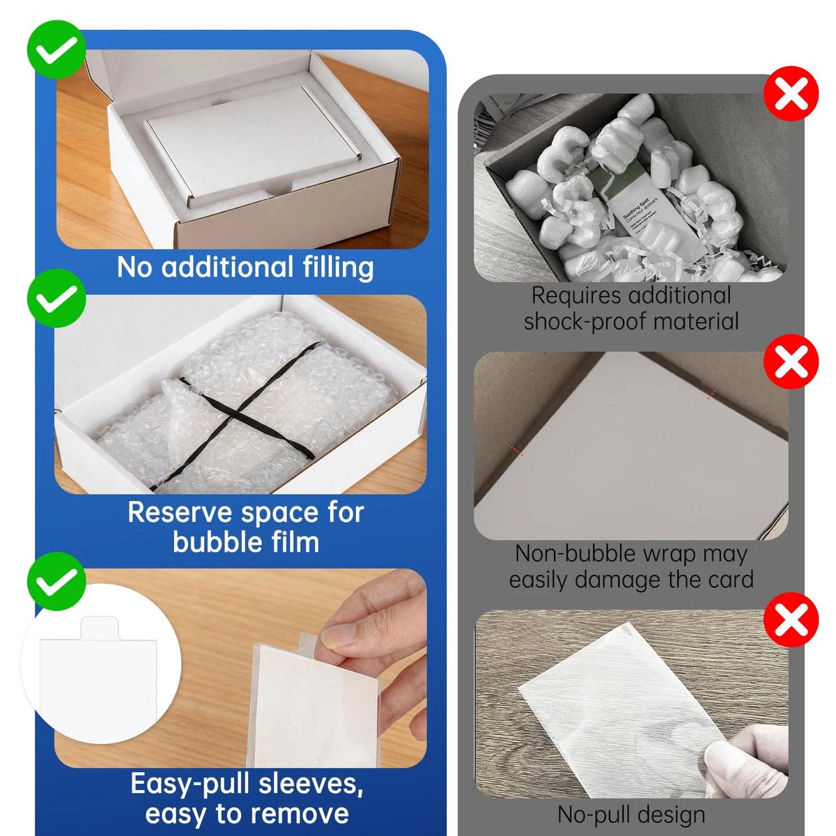 Card Grading Submission Kit for PSA, BGS, SGC, CGC, Shipping Box with White