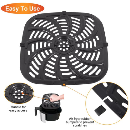 Upgraded Air Fryer Replacement Grill Pan for Chefman 8 QT, Nonstick Tray